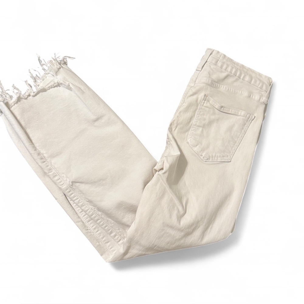 Just Black Women's Cream Straight Pants